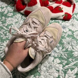New Balance Women's Beige and Pink Sneakers